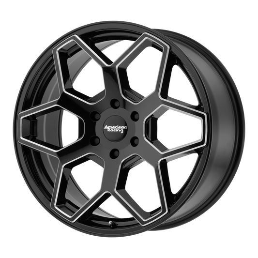 American Racing AR916 18X8.5 35 6X135/6X135 Gloss Black Milled