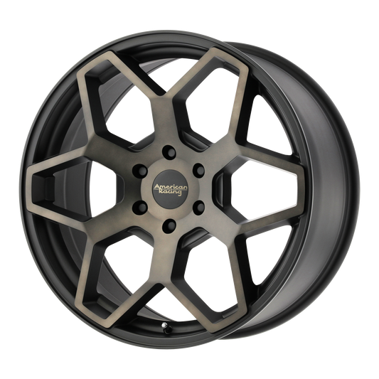 American Racing AR916 20X8.5 35 6X135/6X135 Satin Black With Dark Tint Clear Coat