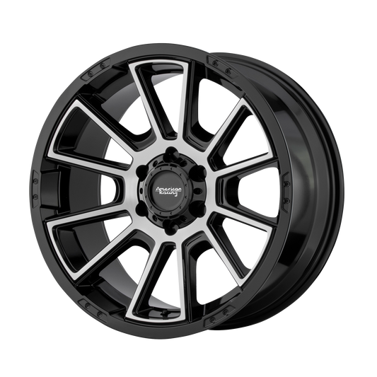 American Racing AR933 INTAKE 20X9 0 5X127/5X5.0 Gloss Black Machined