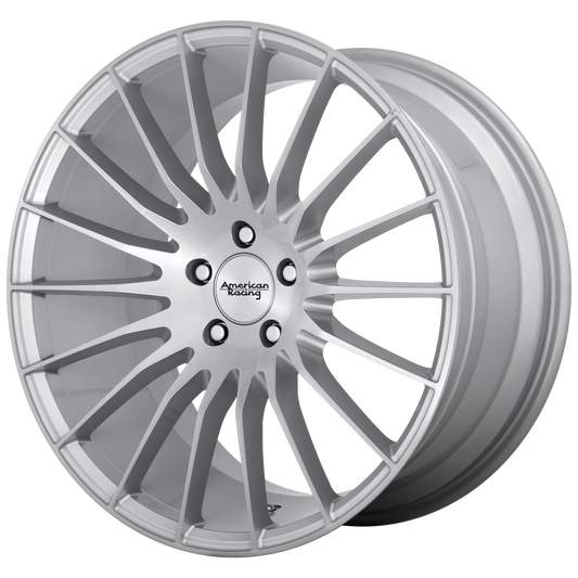 American Racing AR934 FASTLANE 20X10 40 5X120/5X120 Brushed Silver