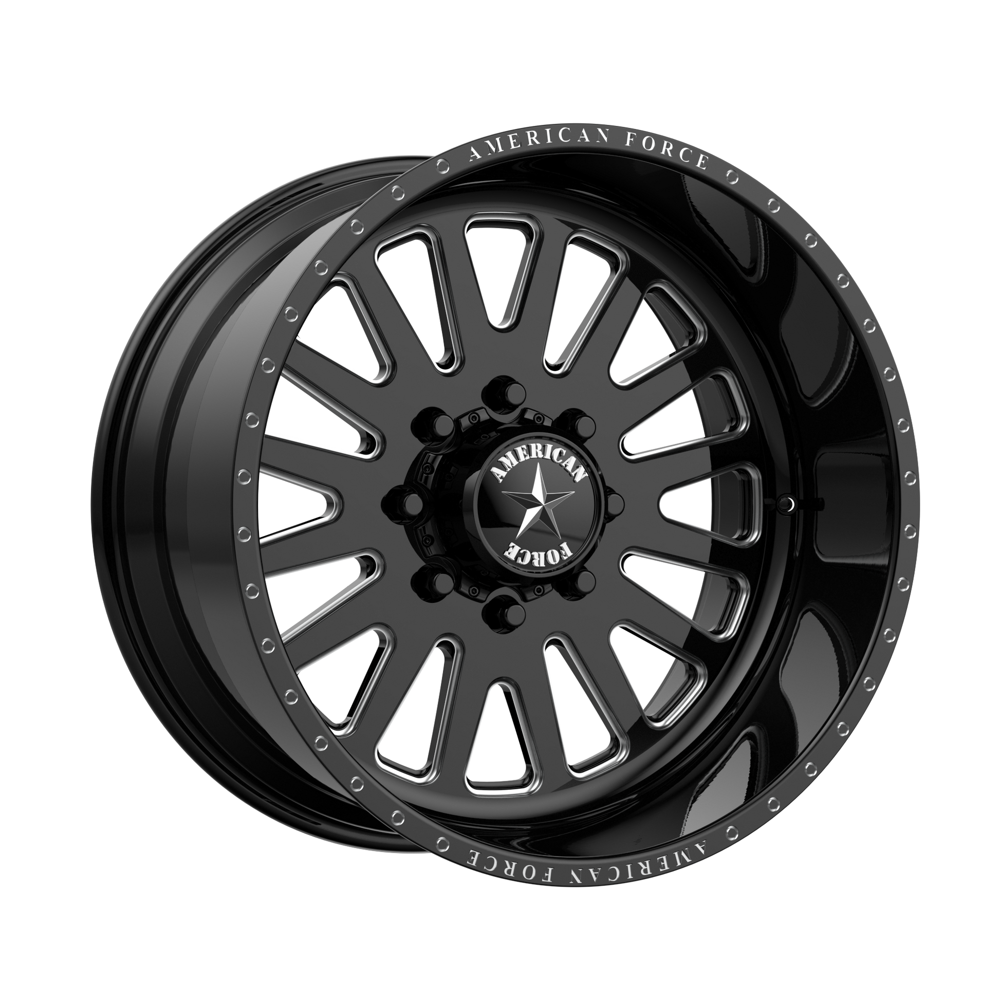 ATOM SS 22x10 6x135.00 GLOSS BLACK MACHINED (-25 mm) - Tires and Engine Performance