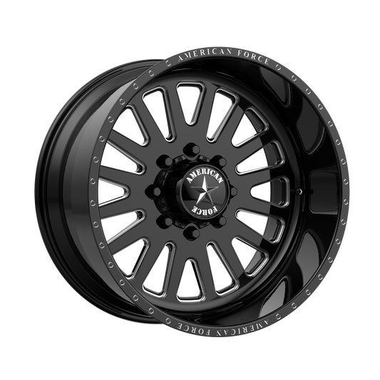 ATOM SS 26x12 8x165.10 GLOSS BLACK MACHINED (-40 mm) - Tires and Engine Performance