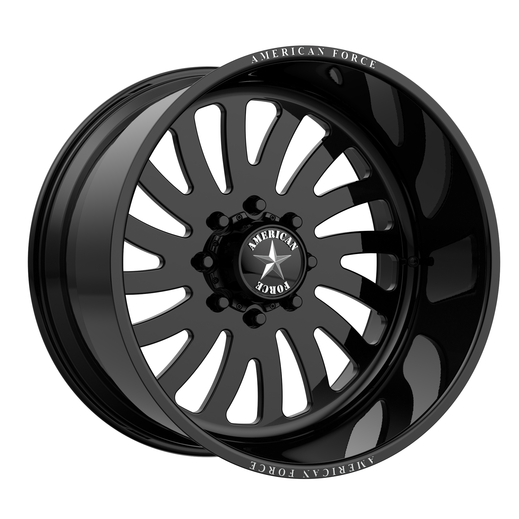 OCTANE SS 20x12 5x127.00 GLOSS BLACK MACHINED (-40 mm) - Tires and Engine Performance
