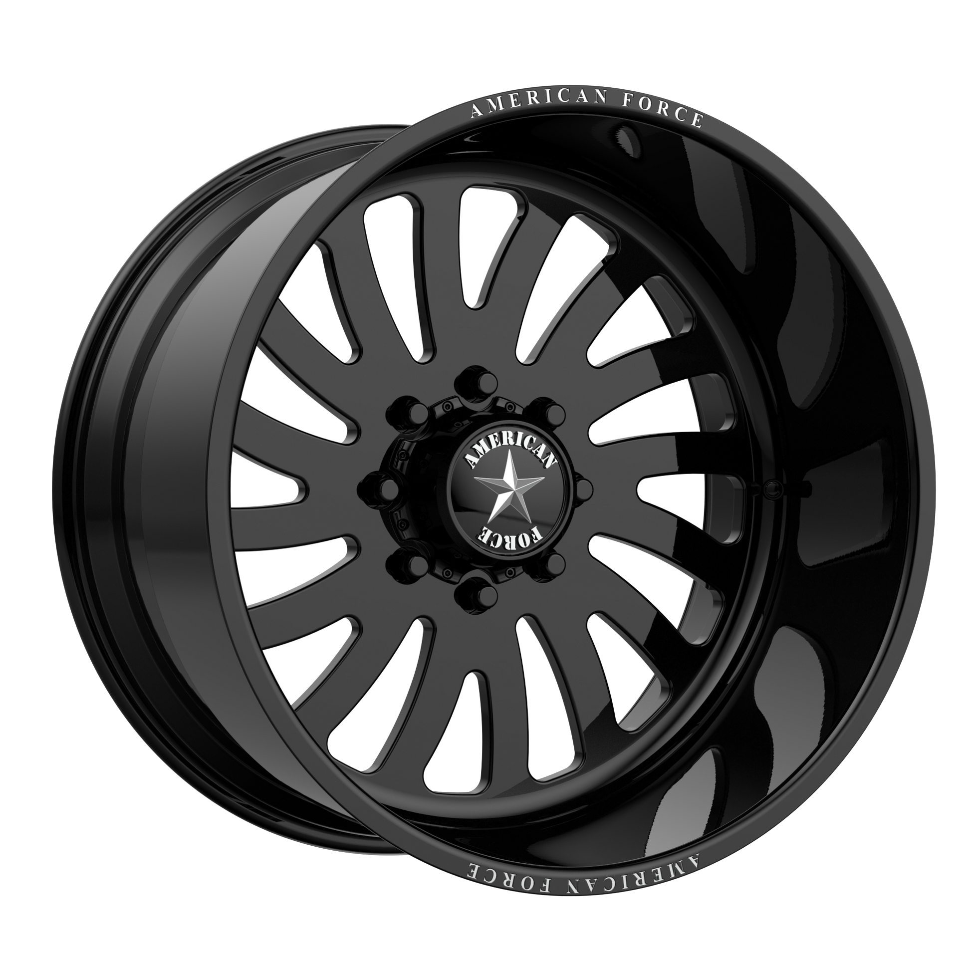 OCTANE SS 20x12 5x127.00 GLOSS BLACK MACHINED (-40 mm) - Tires and Engine Performance