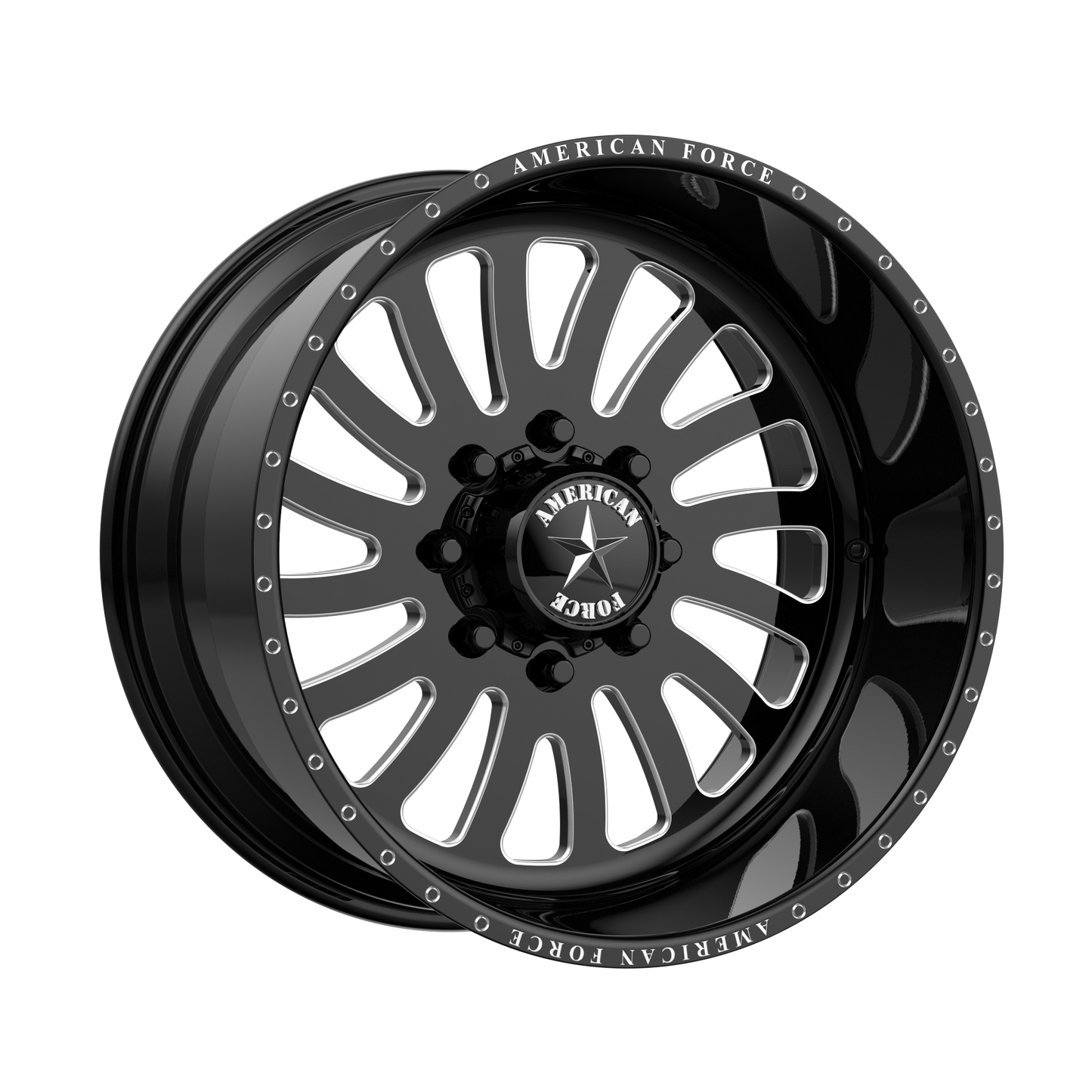 OCTANE SS 26x12 8x180.00 GLOSS BLACK MACHINED (-40 mm) - Tires and Engine Performance