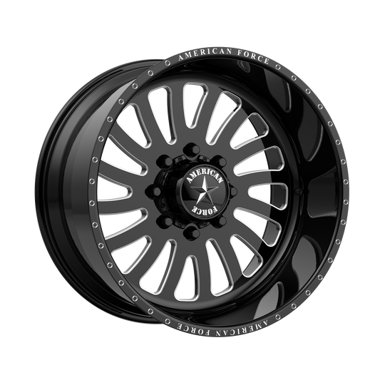 OCTANE SS 22x16 8x180.00 GLOSS BLACK MACHINED (-101 mm) - Tires and Engine Performance