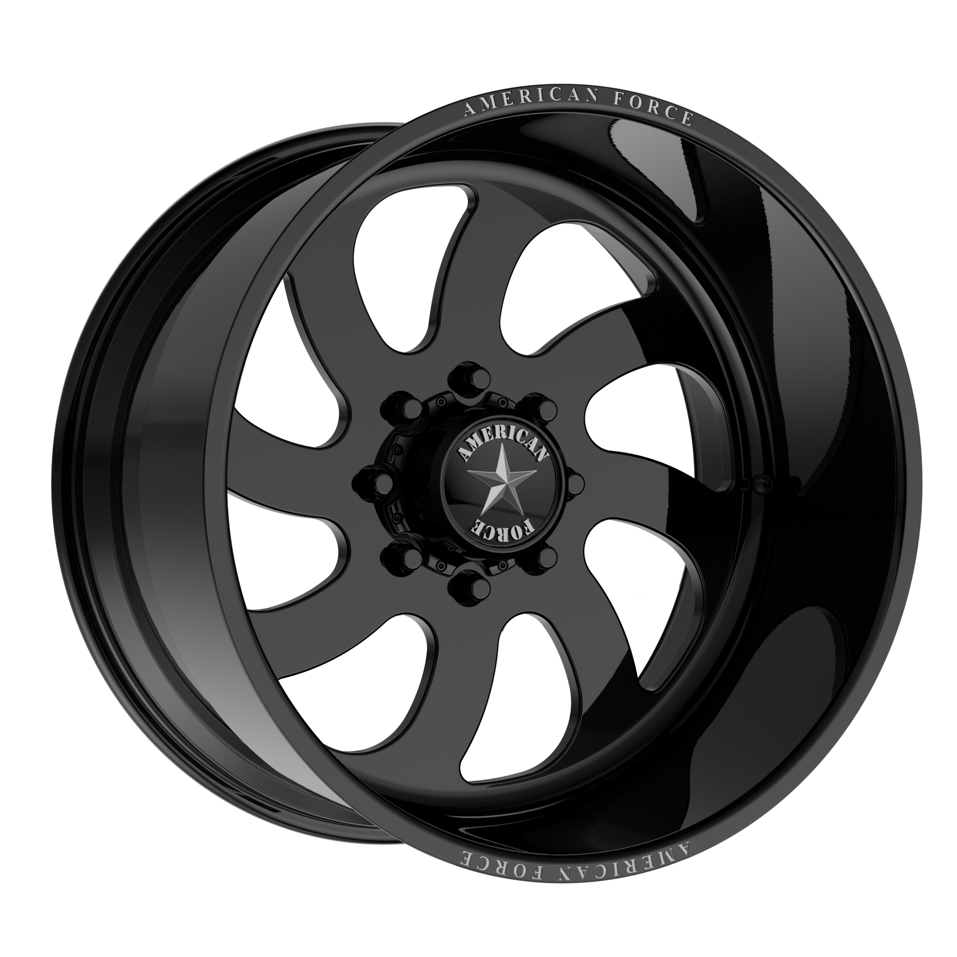 BLADE SS 24x14 6x139.70 GLOSS BLACK MACHINED (-73 mm) - Tires and Engine Performance