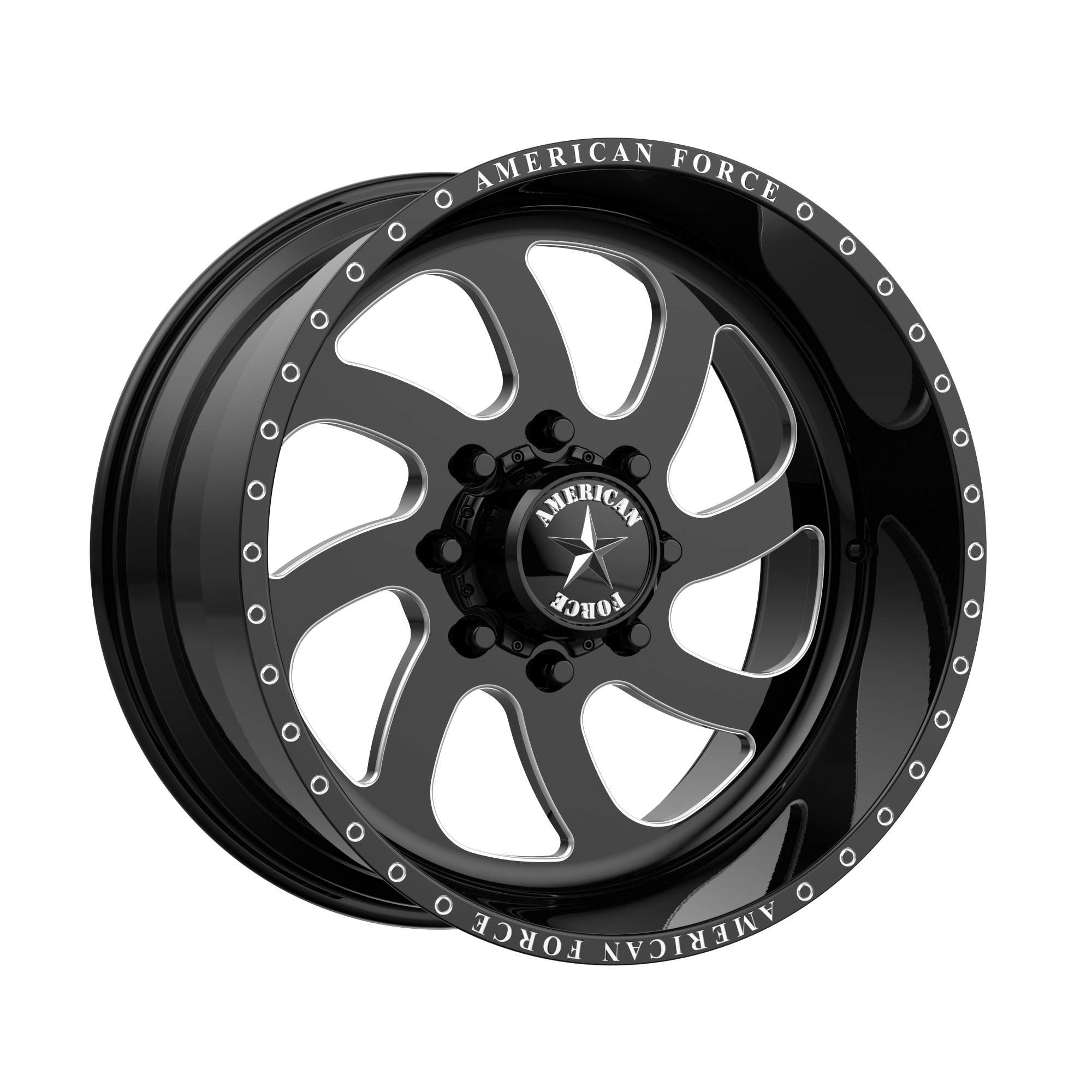 BLADE SS 22x12 8x180.00 GLOSS BLACK MACHINED (-40 mm) - Tires and Engine Performance
