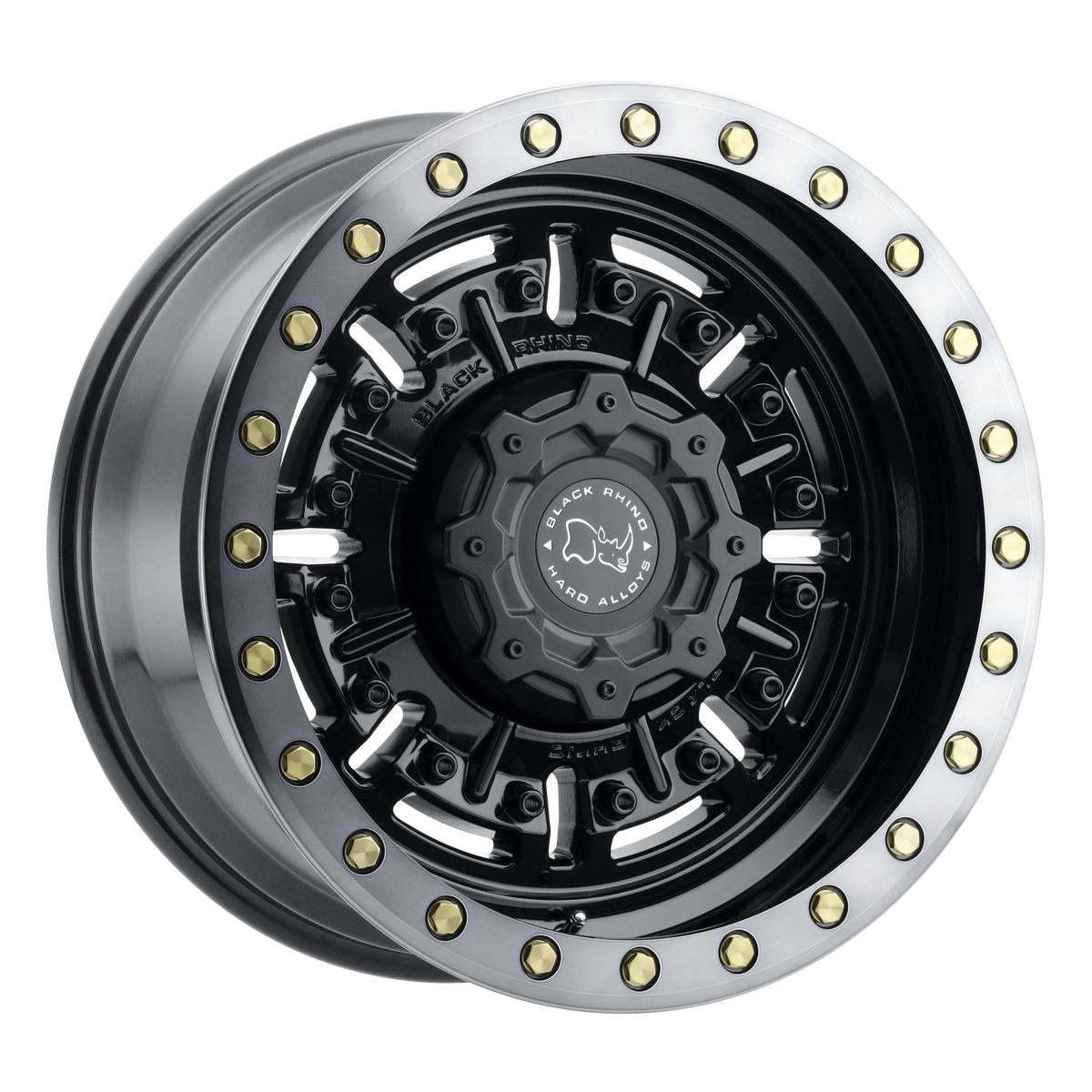 Black Rhino ABRAMS 18X9.5 12 6X114.3/6X4.5 GLOSS GUN BLACK W/ MACHINED DARK TINT
