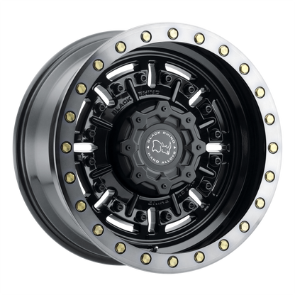 Black Rhino ABRAMS 18X9.5 12 6X114.3/6X4.5 GLOSS GUN BLACK W/ MACHINED DARK TINT