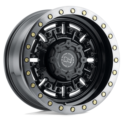 Black Rhino ABRAMS 20X9.5 12 5X150/5X150 GLOSS GUN BLACK W/ MACHINED DARK TINT