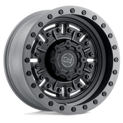 Black Rhino ABRAMS 18X9.5 -18 8X165.1/8X6.5 TEXTURED MATTE GUNMETAL