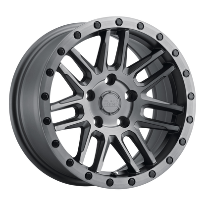 Black Rhino ARCHES 18X8 30 5X120/5X120 MATTE BRUSHED GUNMETAL W/ BLACK BOLTS