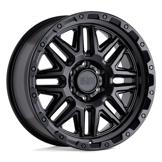 Black Rhino ALAMO 17X9 -18 8X170/8X170 MATTE BLACK W/ BLACK BOLTS