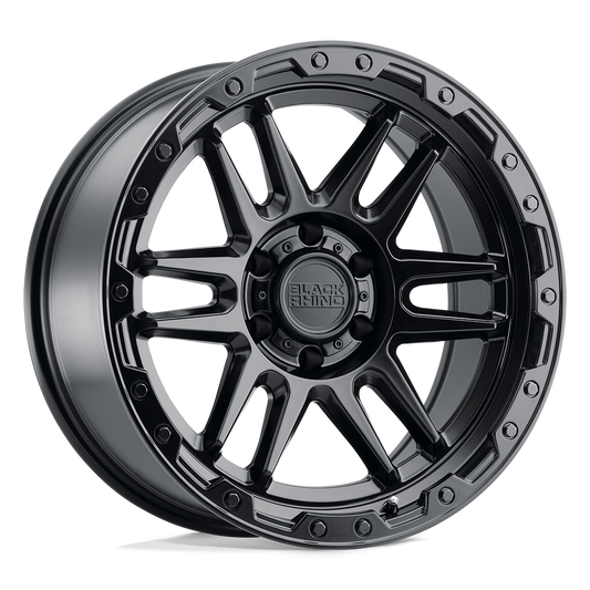 Black Rhino APACHE 17X8.5 0 6X114.3/6X4.5 MATTE BLACK W/ BLACK BOLTS