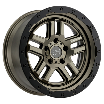 Black Rhino BARSTOW 18X8 30 5X120/5X120 MATTE BRONZE W/ MATTE BLACK RING