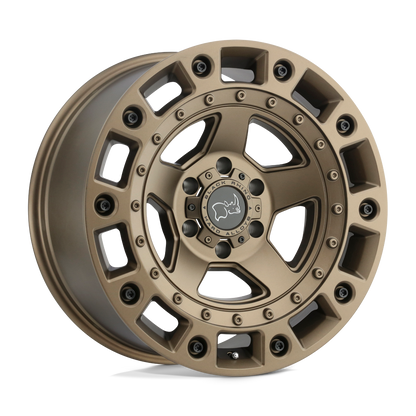 Black Rhino CINCO 18X9.5 -18 5X127/5X5.0 BRONZE W/ BLACK BOLTS