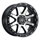 Black Rhino COYOTE 18X9 2 5X139.7/5X5.5 GLOSS BLACK W/ MACHINED FACE & STAINLESS BOLTS