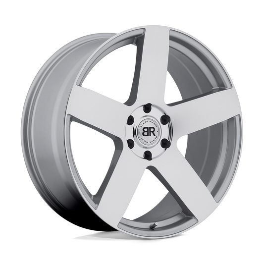 Black Rhino EVEREST 22X9.5 25 6X139.7/6X5.5 SILVER W/ MIRROR-CUT FACE