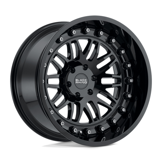 Black Rhino FURY 20X11.5 -44 6X139.7/6X5.5 GLOSS BLACK