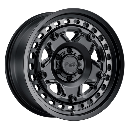 Black Rhino GRANGE 17X8.5 -18 6X139.7/6X5.5 MATTE BLACK W/ MACHINED TINT RING