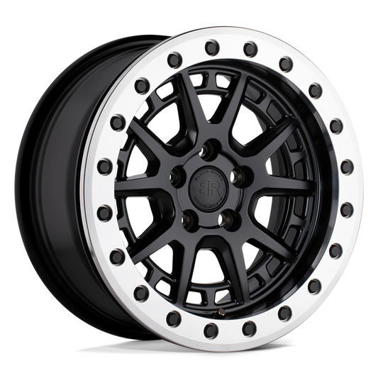 Black Rhino GRAVEL 15X7 15 5X100/5X100 MATTE BLACK W/ MACHINED RING