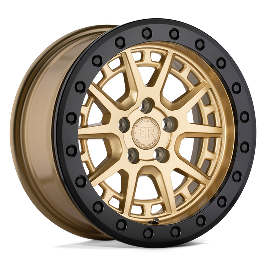 Black Rhino GRAVEL 15X7 15 5X100/5X100 GOLD W/ BLACK RING & BOLTS