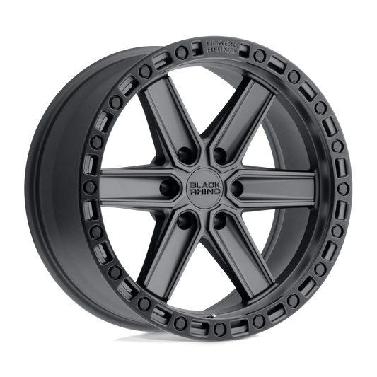 Black Rhino HENDERSON 17X9 -12 6X139.7/6X5.5 GUN BLACK W/ BLACK RING