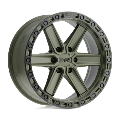 Black Rhino HENDERSON 20X9.5 18 6X139.7/6X5.5 OLIVE DRAB GREEN W/ BLACK RING