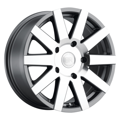 Black Rhino JOURNEY 18X8 48 6X130/6X130 GLOSS GUNMETAL W/ MIRROR-CUT FACE