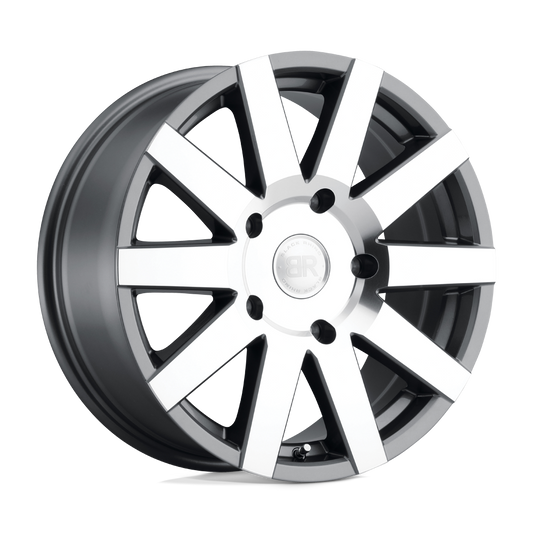 Black Rhino JOURNEY 18X8 48 6X130/6X130 GLOSS GUNMETAL W/ MIRROR-CUT FACE