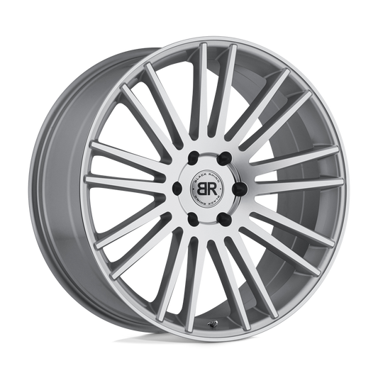 Black Rhino KRUGER 22X9.5 30 5X127/5X5.0 SILVER W/ MIRROR-CUT FACE