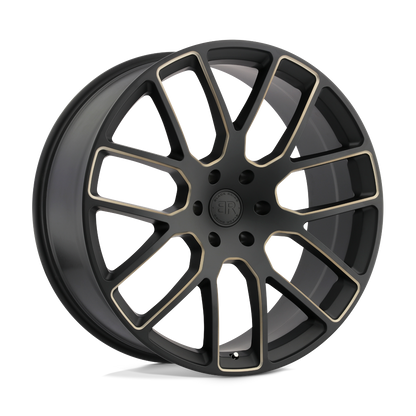 Black Rhino KUNENE 22X9.5 30 6X135/6X135 MATTE BLACK W/ DARK TINT MILLED SPOKES