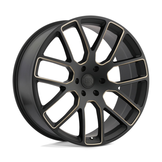 Black Rhino KUNENE 22X9.5 30 6X135/6X135 MATTE BLACK W/ DARK TINT MILLED SPOKES