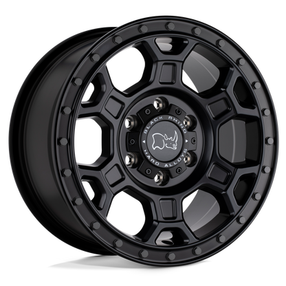 Black Rhino MIDHILL 18X8 48 5X130/5X130 MATTE BLACK W/ GUNMETAL BOLTS