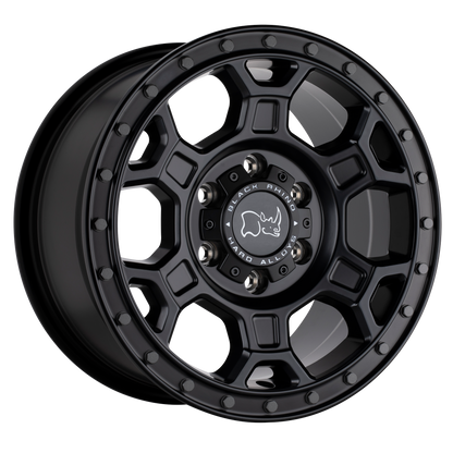 Black Rhino MIDHILL 18X8 48 5X130/5X130 MATTE BLACK W/ GUNMETAL BOLTS