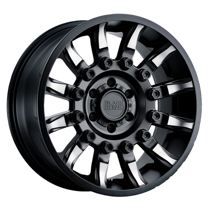 Black Rhino MISSION 17X8.5 0 6X120/6X120 MATTE BLACK W/ MACHINED TINTED SPOKES
