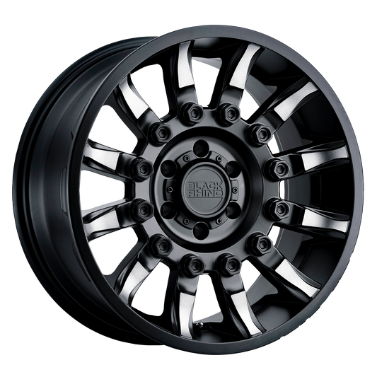 Black Rhino MISSION 18X9 -18 6X139.7/6X5.5 MATTE BLACK W/ MACHINED TINTED SPOKES