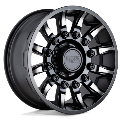 Black Rhino MISSION 20X11.5 -44 8X180/8X180 MATTE BLACK W/ MACHINED TINTED SPOKES