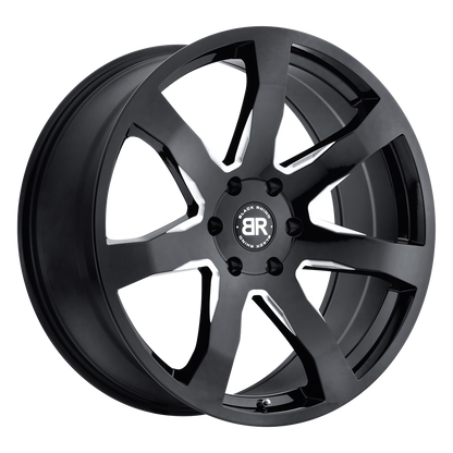 Black Rhino MOZAMBIQUE 18X8.5 35 5X114.3/5X4.5 GLOSS BLACK & MILLED