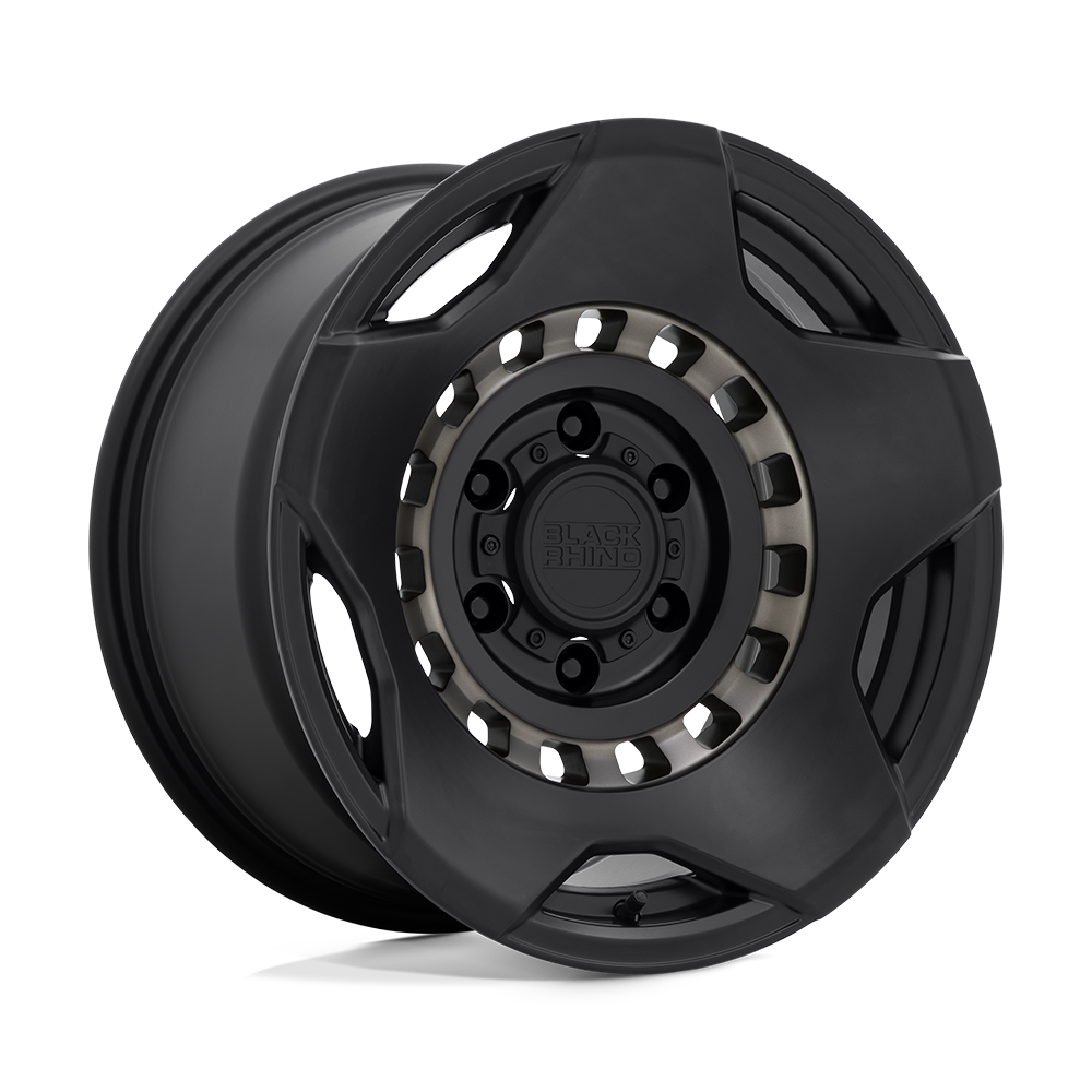 Black Rhino MUZZLE 20X9 -18 5X127/5X5.0 MATTE BLACK W/ MACHINED TINTED RING