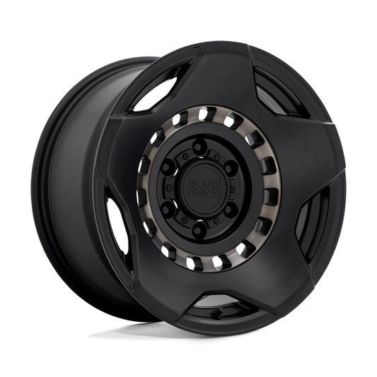 Black Rhino MUZZLE 17X9 0 6X139.7/6X5.5 MATTE BLACK W/ MACHINED TINTED RING