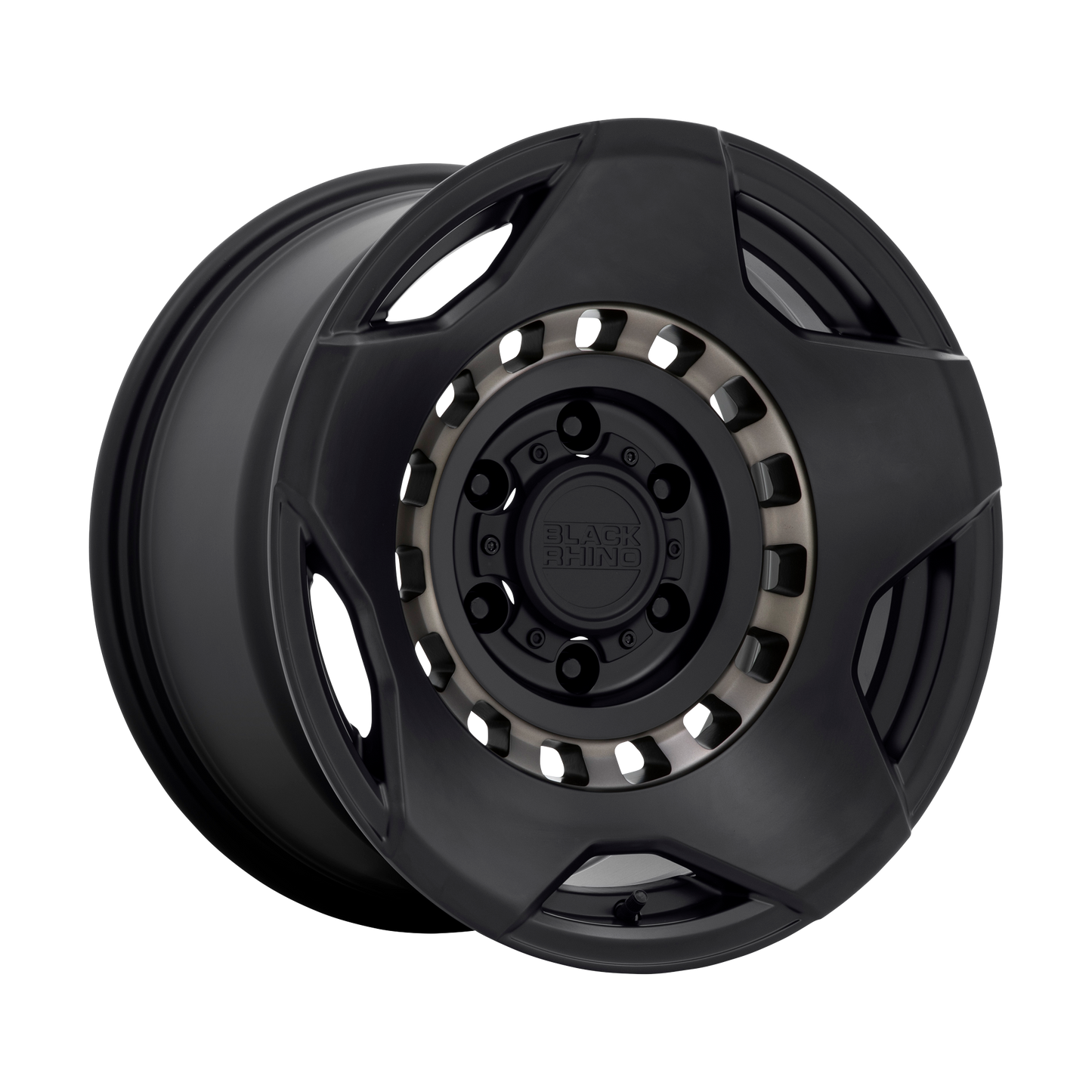 Black Rhino MUZZLE 17X9 -18 5X127/5X5.0 MATTE BLACK W/ MACHINED TINTED RING