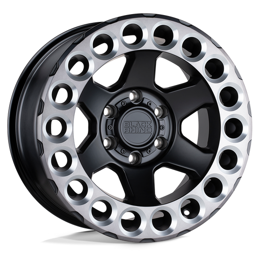 Black Rhino ODESSA 20X9.5 -18 6X139.7/6X5.5 MATTE BLACK W/ MACHINED TINT LIP & MILLED RINGS