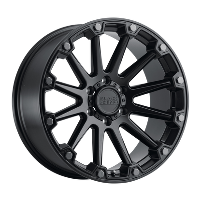 Black Rhino PINNACLE 17X8.5 0 6X135/6X135 SEMI GLOSS BLACK W/ GUNMETAL BOLTS
