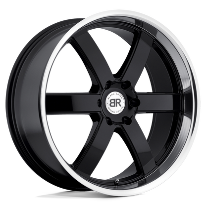 Black Rhino PONDORA 20X8.5 30 6X135/6X135 GLOSS BLACK W/ MACHINE RING
