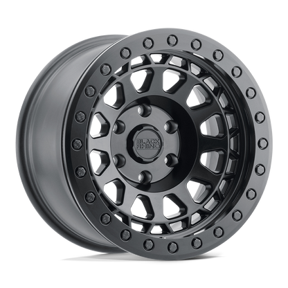 Black Rhino PRIMM 17X8.5 0 6X139.7/6X5.5 MATTE BLACK W/ BRASS BOLTS