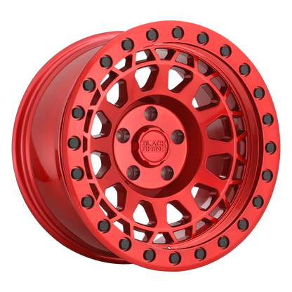 Black Rhino PRIMM 17X8.5 -38 8X170/8X170 CANDY RED W/ BLACK BOLTS