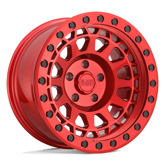Black Rhino PRIMM 17X9 -18 5X114.3/5X4.5 CANDY RED W/ BLACK BOLTS