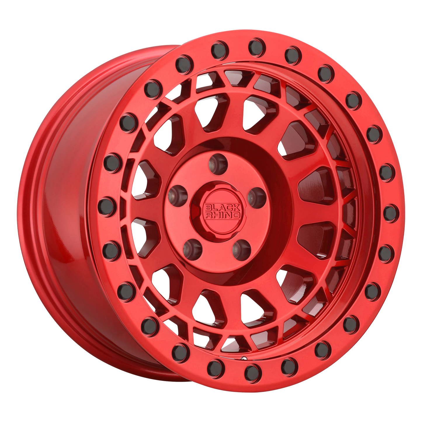 Black Rhino PRIMM 17X9 0 8X165.1/8X6.5 CANDY RED W/ BLACK BOLTS